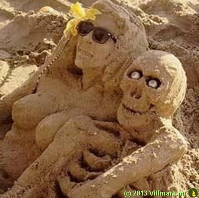Sand: Par på stranden